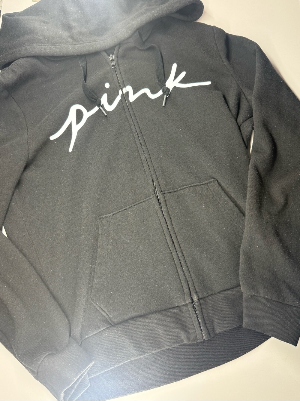 Victoria's Secret PINK Black Zip-Up Hoodie